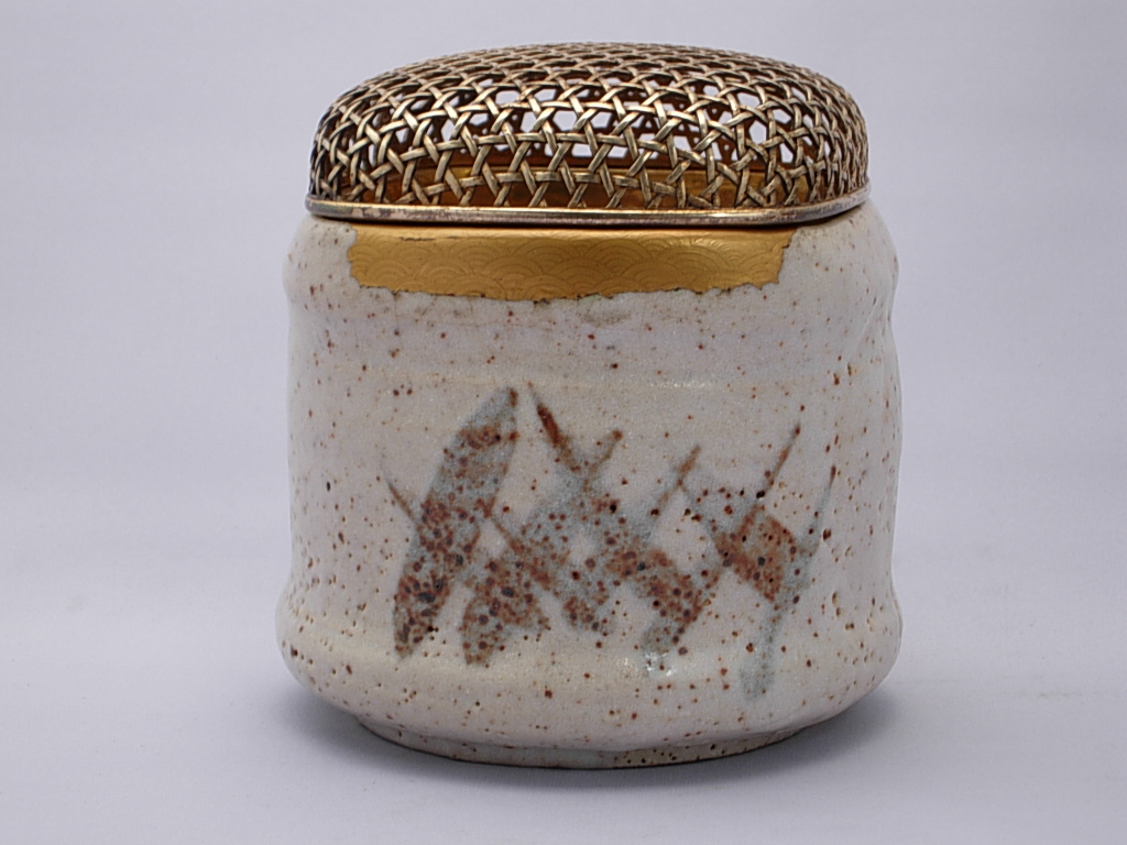 890『織部 海老 蕎麦猪口』ロ/骨董品 古美術 古玩 アンティーク